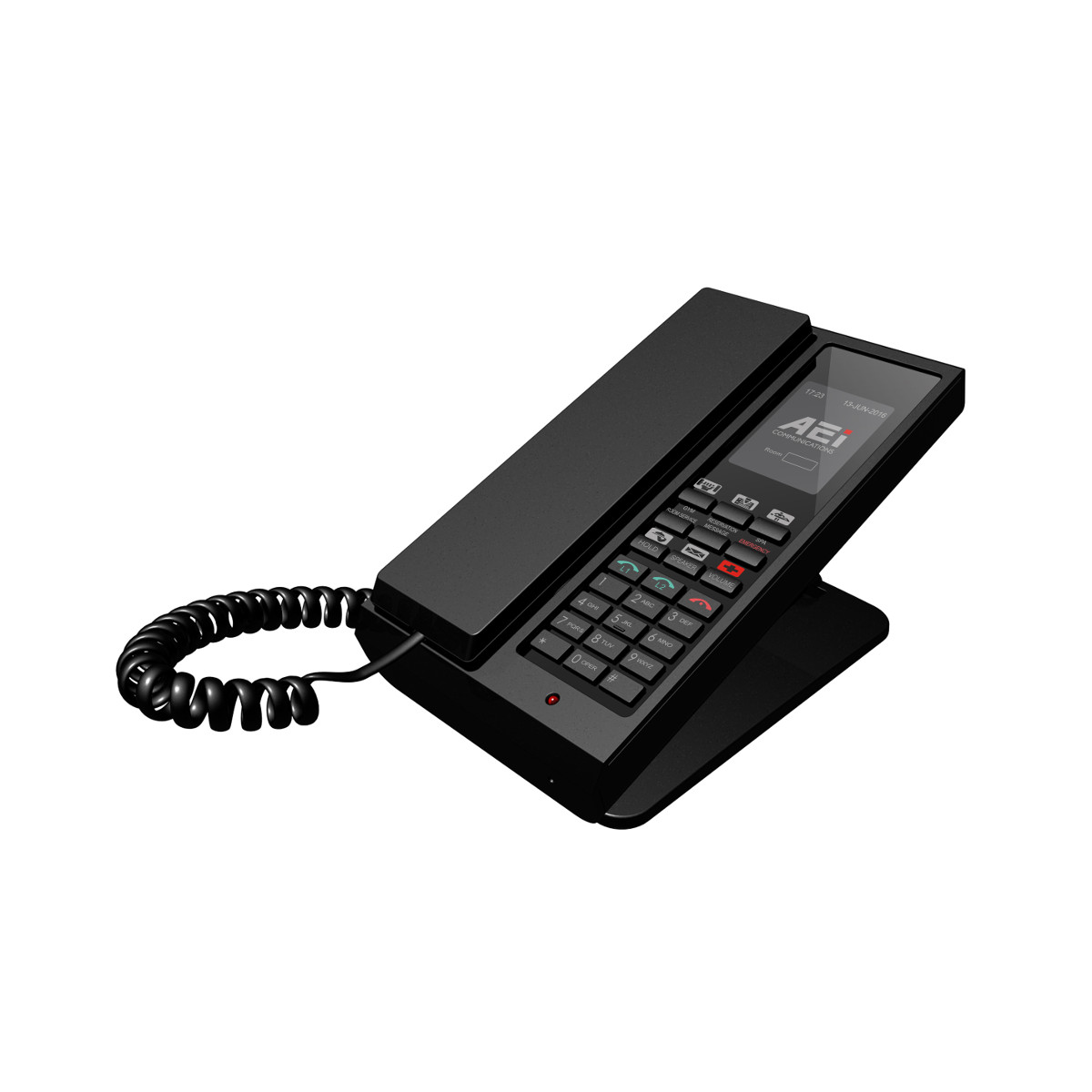 Slim Dual-Line Analog DECT Corded Speakerphone (master) – AGR-9206-SM